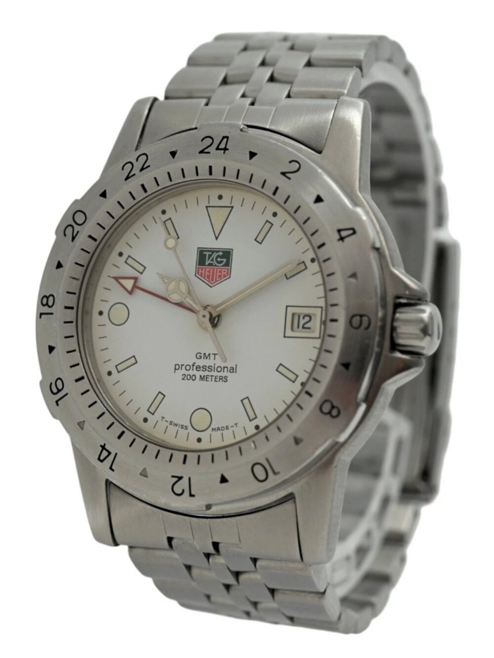 Tag Heuer 40mm Men's Professional 1500 Series GMT Jumbo SS Watch Ref: 159.006/1!